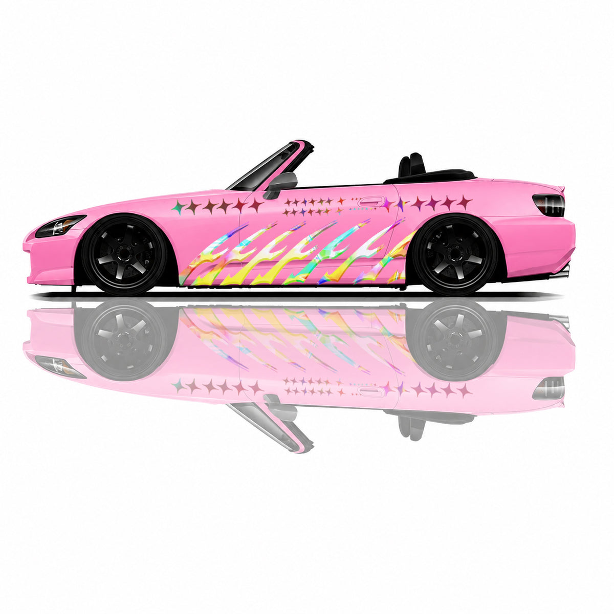Premium Universal Drift Car Livery Holographic featuring reflective racing graphics, JDM styling, motorsport-inspired artwork, and wrap-ready designs for drift cars, tuner builds, and show vehicles.