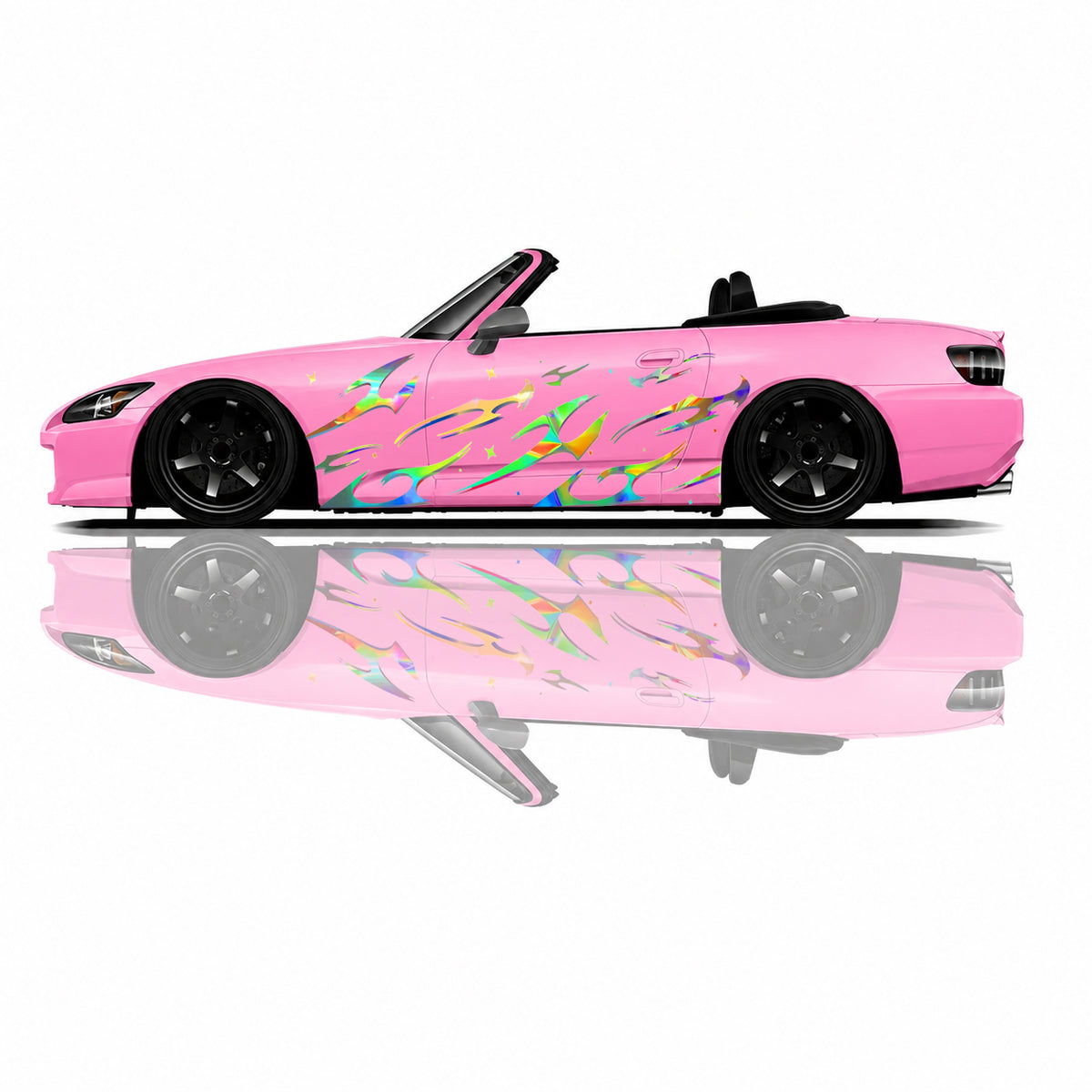 Premium Universal Drift Car Livery Holographic featuring reflective racing graphics, JDM styling, motorsport-inspired artwork, and wrap-ready designs for drift cars, tuner builds, and show vehicles.