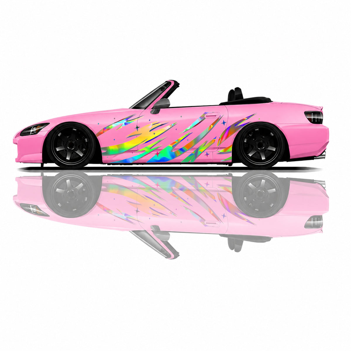 Premium Universal Drift Car Livery Holographic featuring reflective racing graphics, JDM styling, motorsport-inspired artwork, and wrap-ready designs for drift cars, tuner builds, and show vehicles.