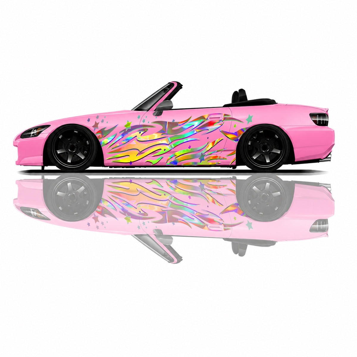Premium Universal Drift Car Livery Holographic featuring reflective racing graphics, JDM styling, motorsport-inspired artwork, and wrap-ready designs for drift cars, tuner builds, and show vehicles.