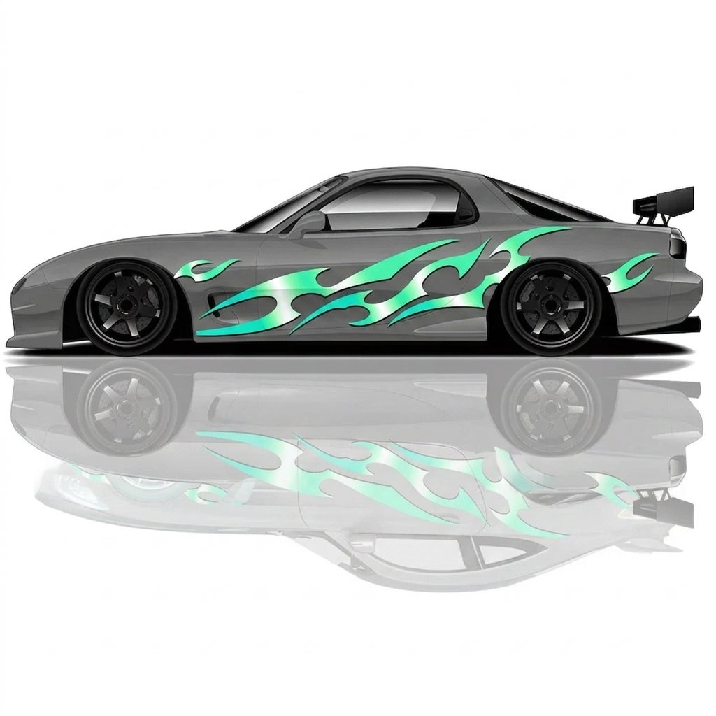 Universal drift car livery, Flame Streaks drift wrap, flame graphics car wrap, drift car decals, drift livery graphics, racing car wrap, JDM drift graphics, tuner car decals, motorsport livery, custom drift wrap, racing decals, performance car graphics, track car livery, sponsor style graphics, show car wrap design