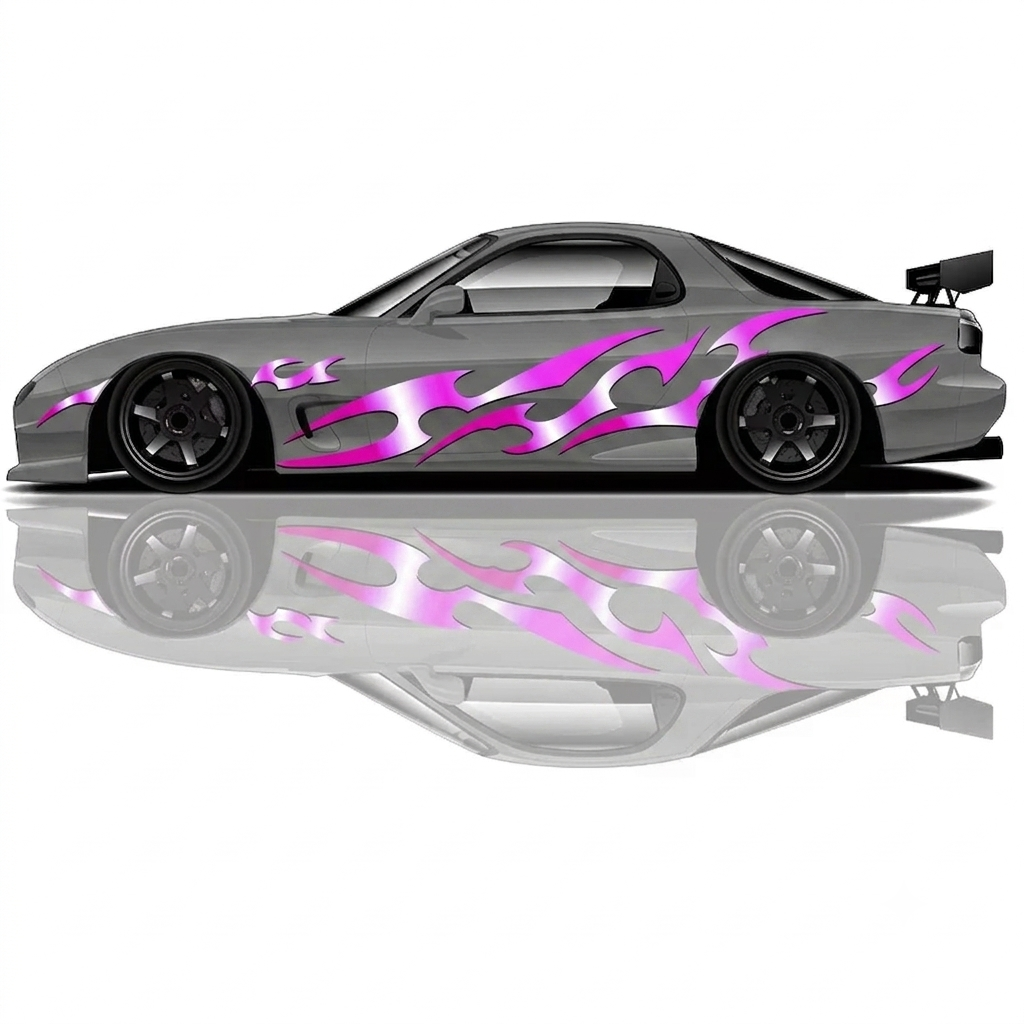 Universal drift car livery, Flame Streaks drift wrap, flame graphics car wrap, drift car decals, drift livery graphics, racing car wrap, JDM drift graphics, tuner car decals, motorsport livery, custom drift wrap, racing decals, performance car graphics, track car livery, sponsor style graphics, show car wrap design