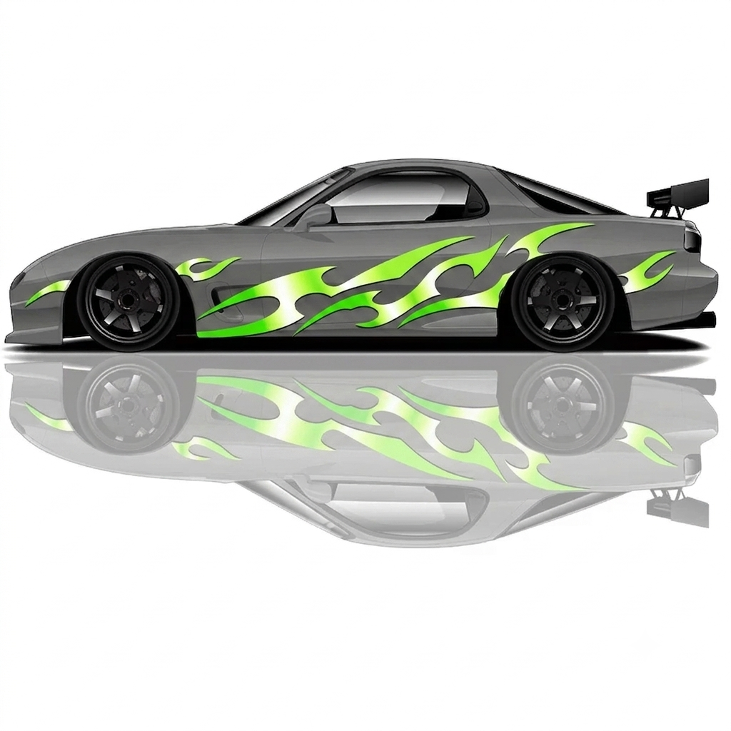 Universal drift car livery, Flame Streaks drift wrap, flame graphics car wrap, drift car decals, drift livery graphics, racing car wrap, JDM drift graphics, tuner car decals, motorsport livery, custom drift wrap, racing decals, performance car graphics, track car livery, sponsor style graphics, show car wrap design