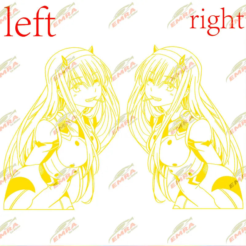 Anime girl JDM car sticker decal vinyl graphic for drift cars, tuner builds, laptops, toolboxes and garages