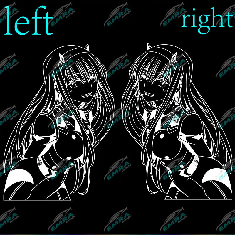 Anime girl JDM car sticker decal vinyl graphic for drift cars, tuner builds, laptops, toolboxes and garages