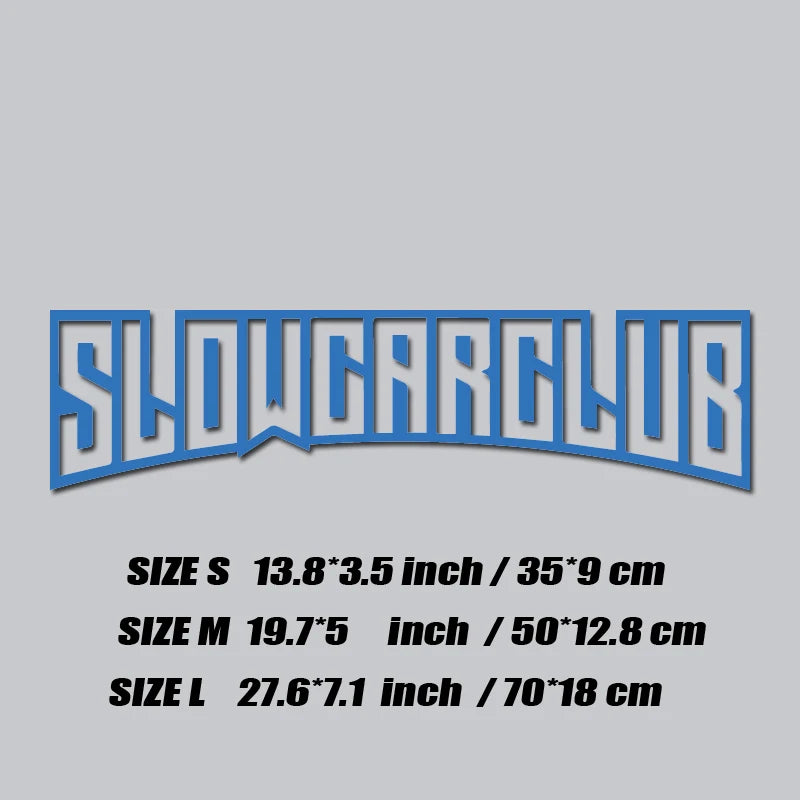 SHOWCAR windshield sticker on a modified white car