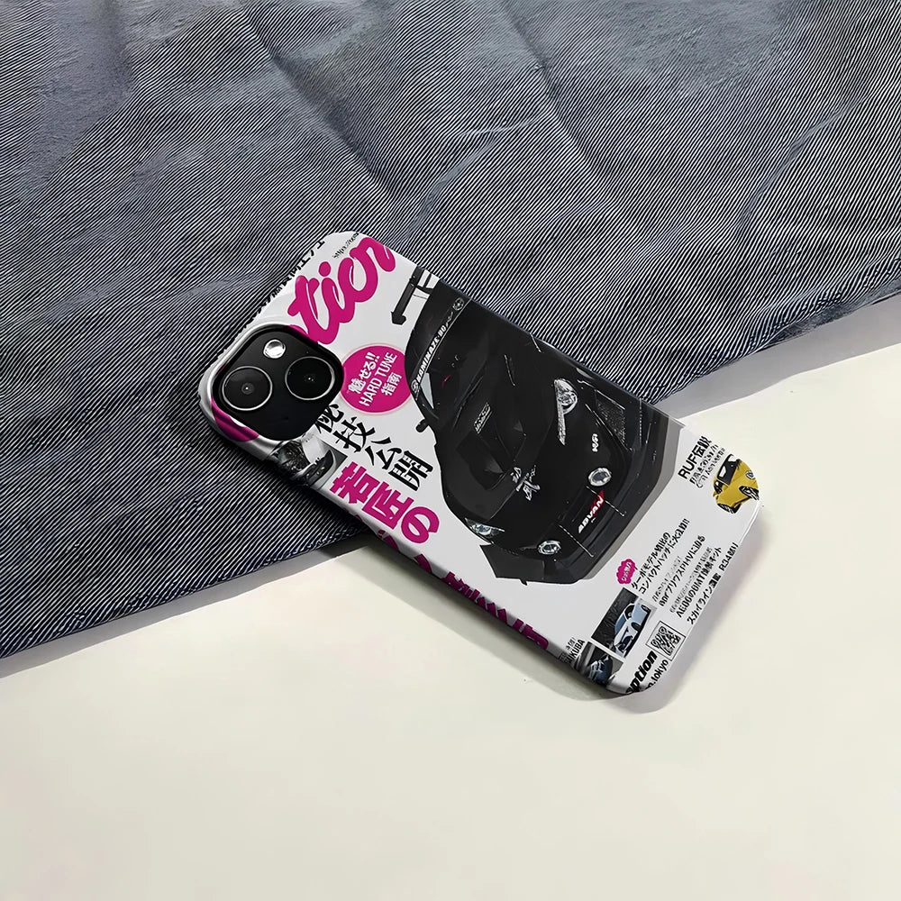 Shop JDM racing car phone cases featuring Japanese street-style graphics and bold automotive artwork. Perfect for JDM fans, car enthusiasts, tuners, and drift lovers.
