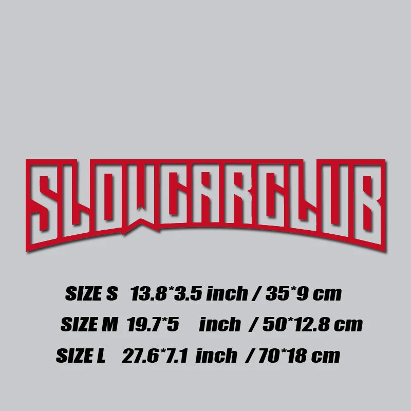  SHOWCAR windshield sticker on a modified white car