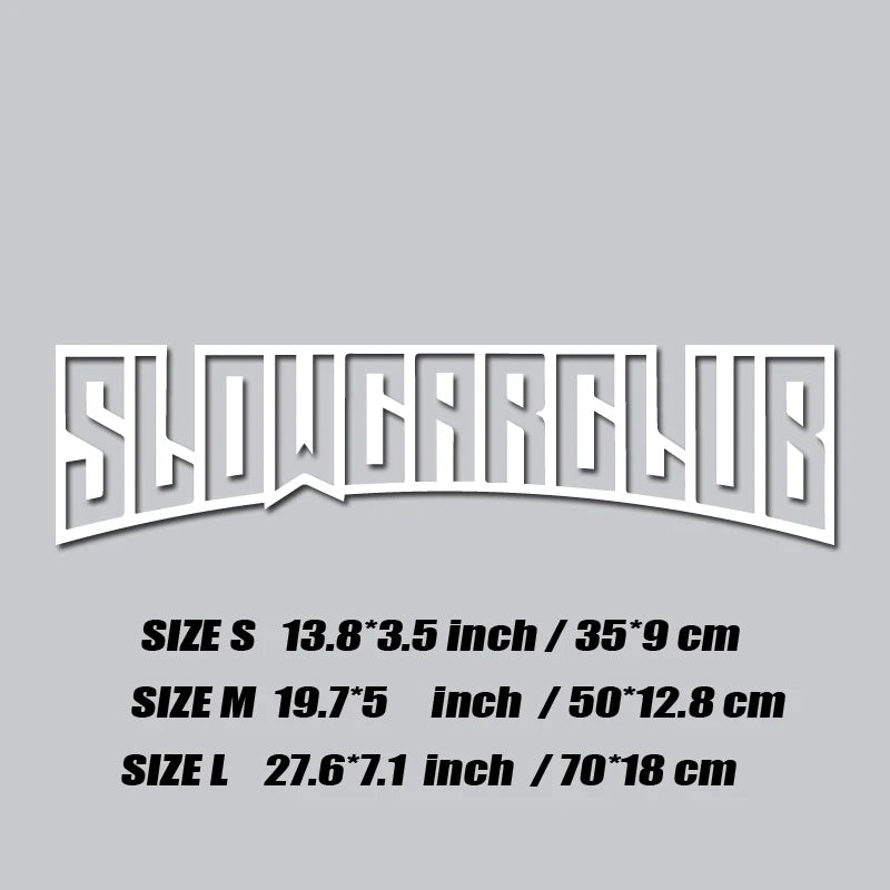  SHOWCAR windshield sticker on a modified white car