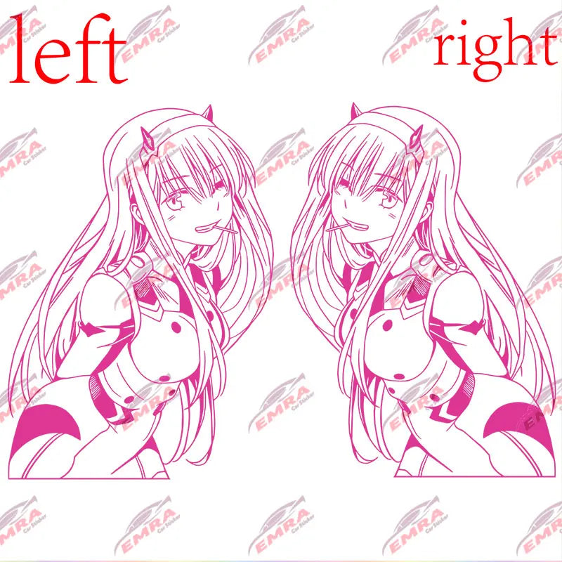 Anime girl JDM car sticker decal vinyl graphic for drift cars, tuner builds, laptops, toolboxes and garages