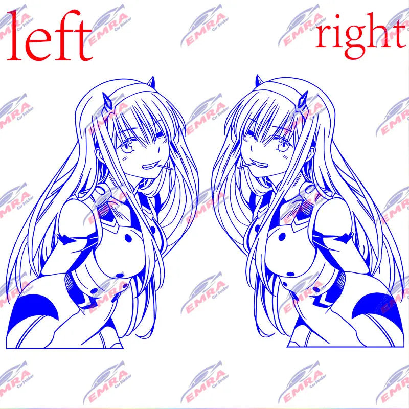 Anime girl JDM car sticker decal vinyl graphic for drift cars, tuner builds, laptops, toolboxes and garages