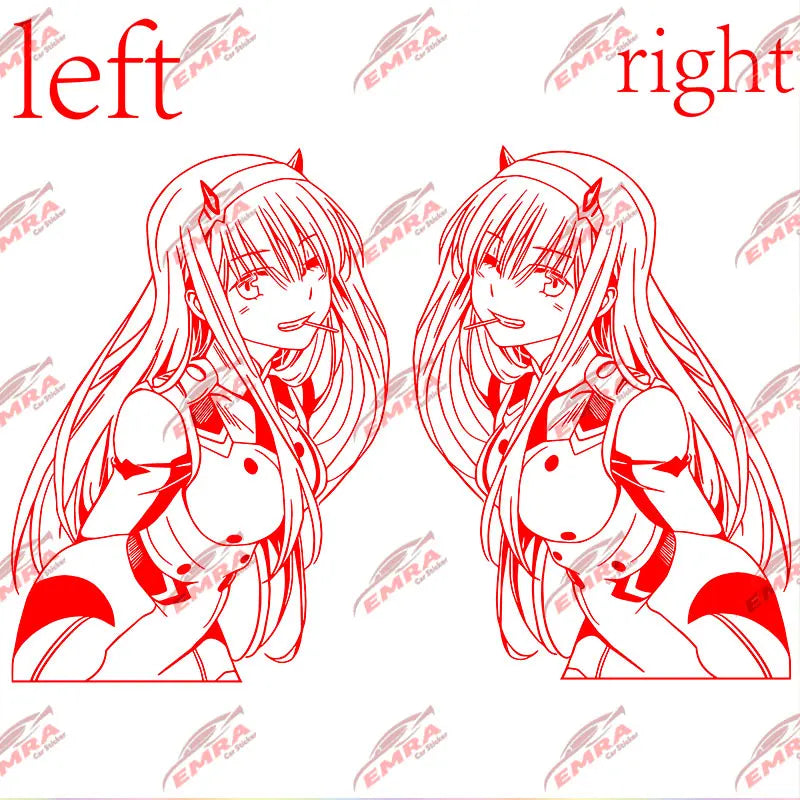 Anime girl JDM car sticker decal vinyl graphic for drift cars, tuner builds, laptops, toolboxes and garages
