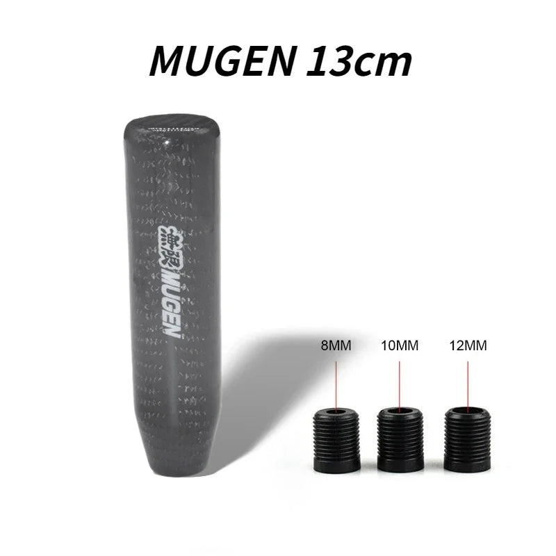 Carbon fiber style manual shift knob for performance car interior