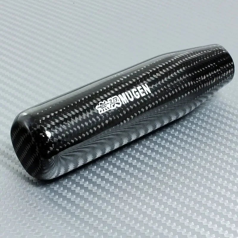 Carbon fiber style manual shift knob for performance car interior