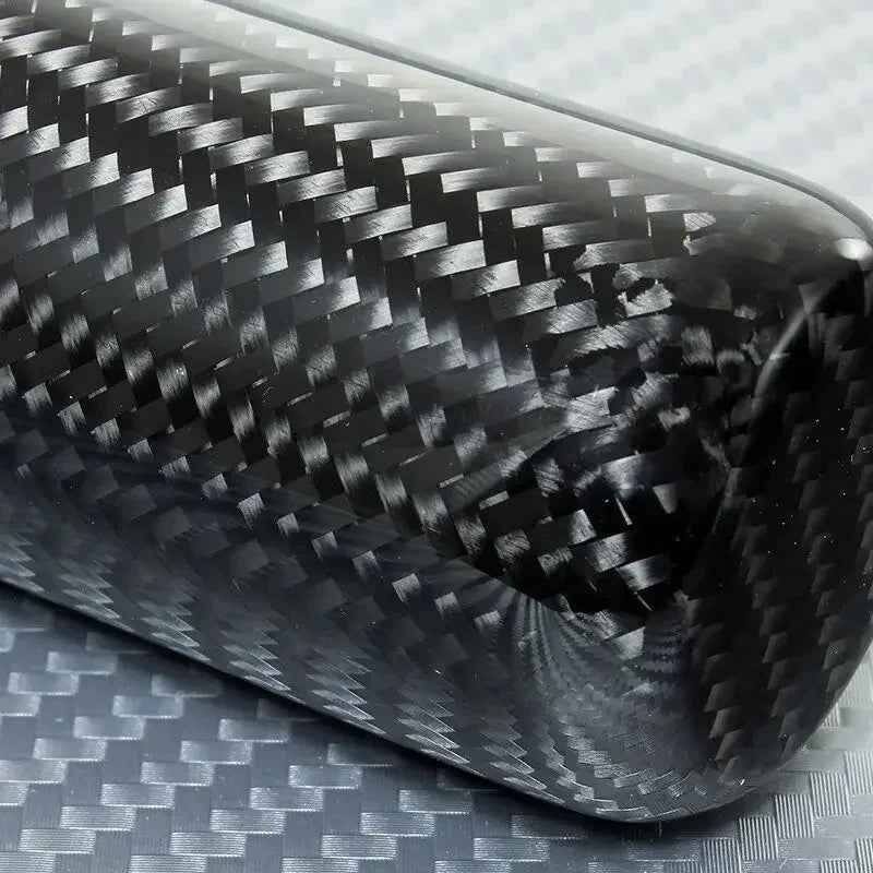 Carbon fiber style manual shift knob for performance car interior