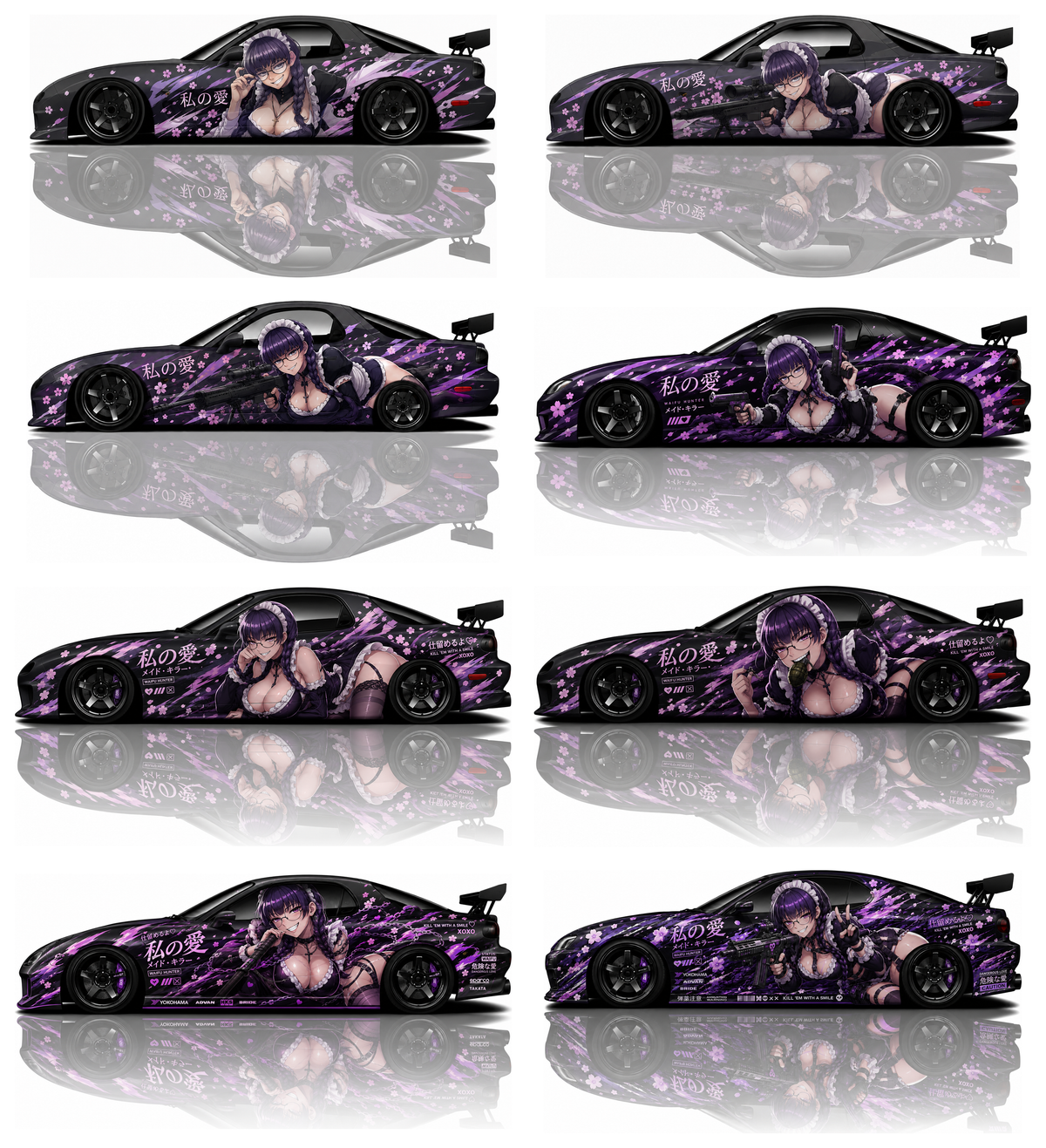 Roberta inspired Itasha livery
Anime car wrap for drift cars
JDM anime vehicle graphics
Custom Itasha wrap artwork
Anime drift car decals
Japanese Itasha racing livery
Tuner car anime graphics
Premium anime vehicle wrap design
Drift car anime decal artwork
JDM Itasha car wrap graphics
